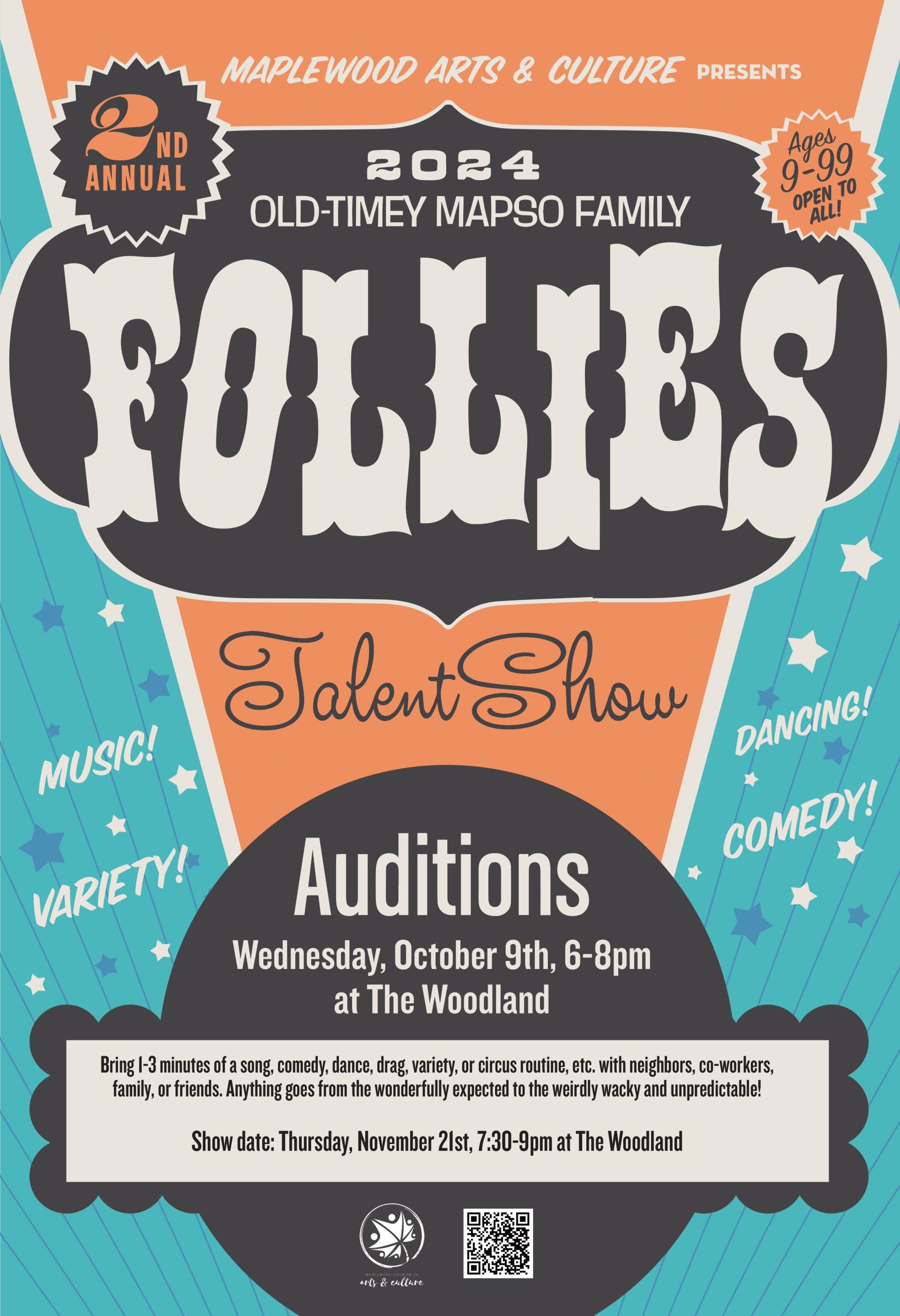 Follies audition poster 091524-1