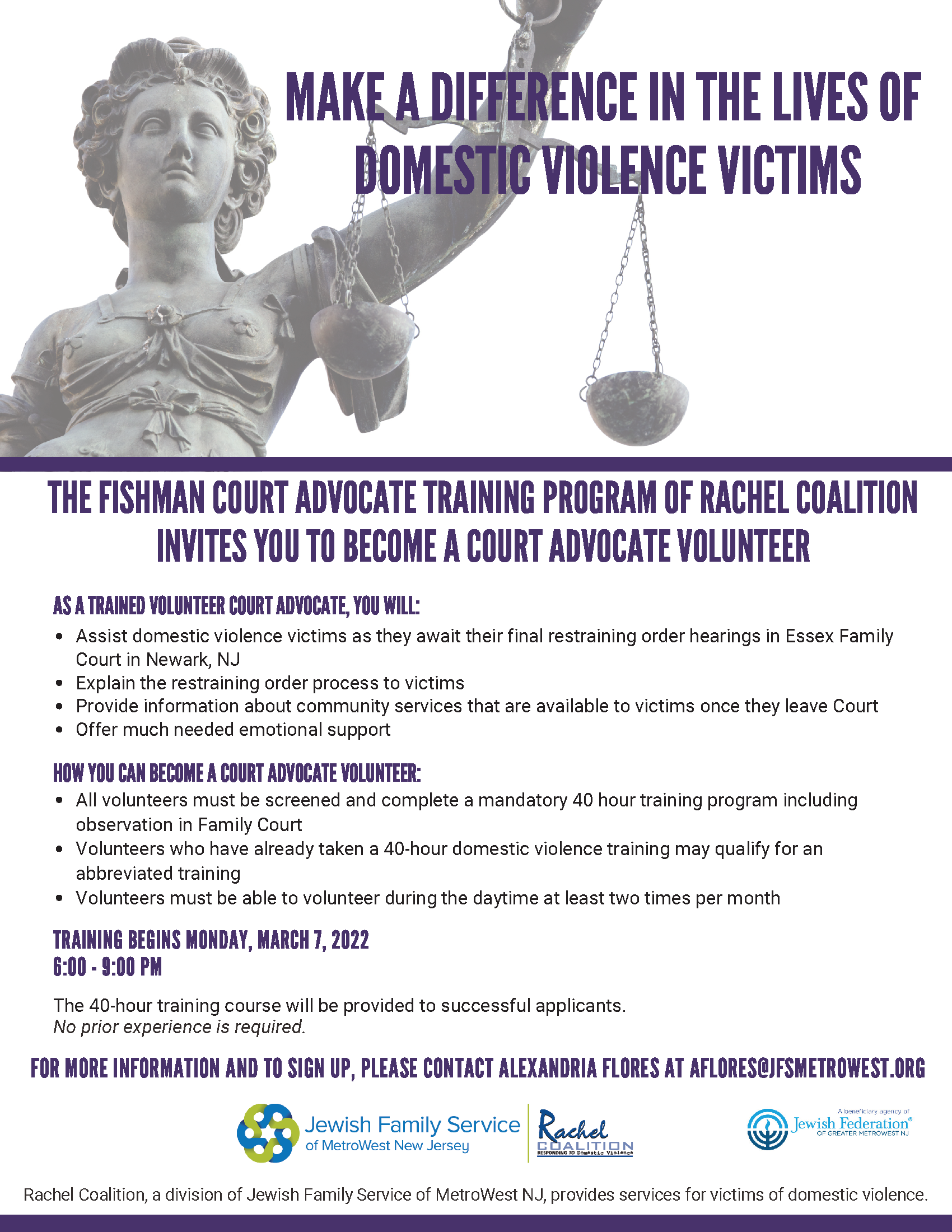 Flyer for the Rachel DVRT program